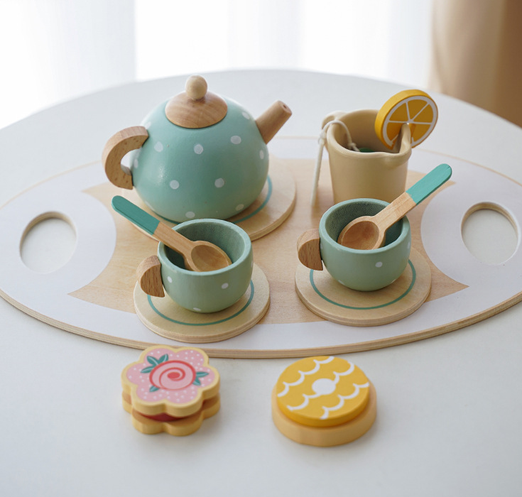 Children's Wooden Montessori Afternoon Tea Play Set
