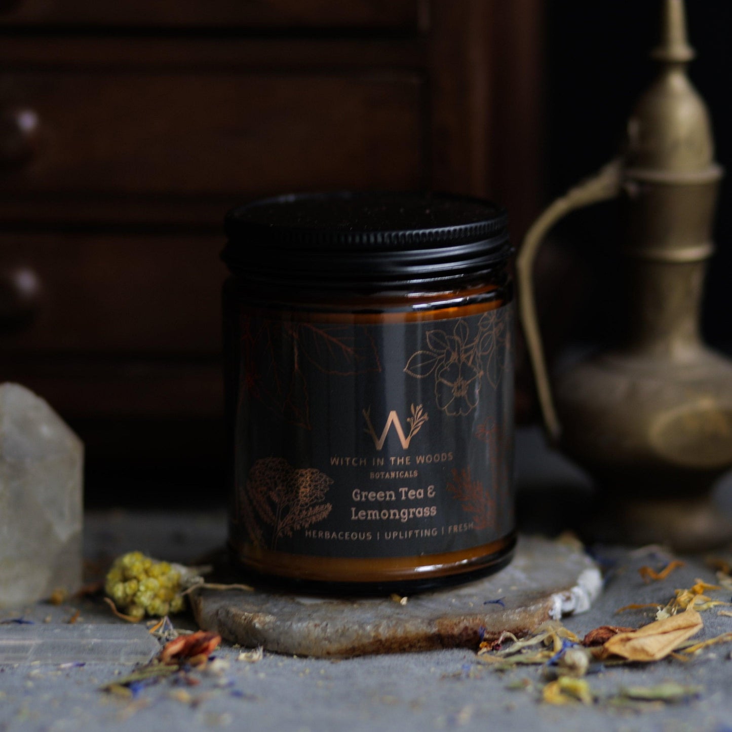 Herbal Green Tea + Zesty Lemongrass Soy Candle
