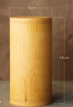Bamboo Wooden Storage Containers with Lids for Spices, Tea, Coffee, Sugar