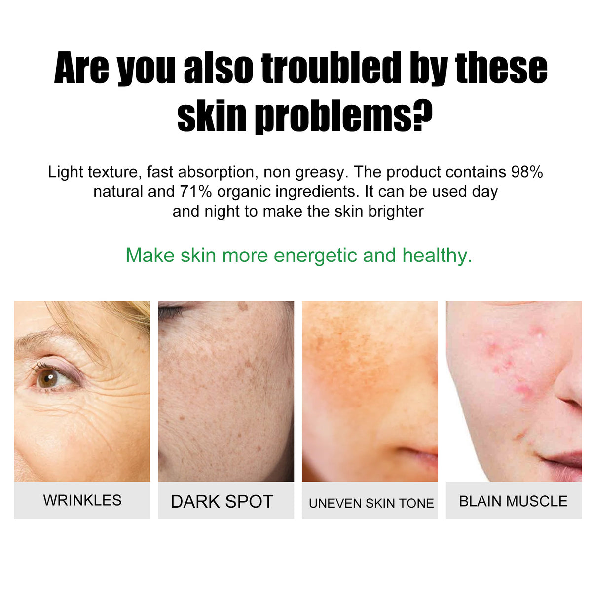 a collage of skin problems