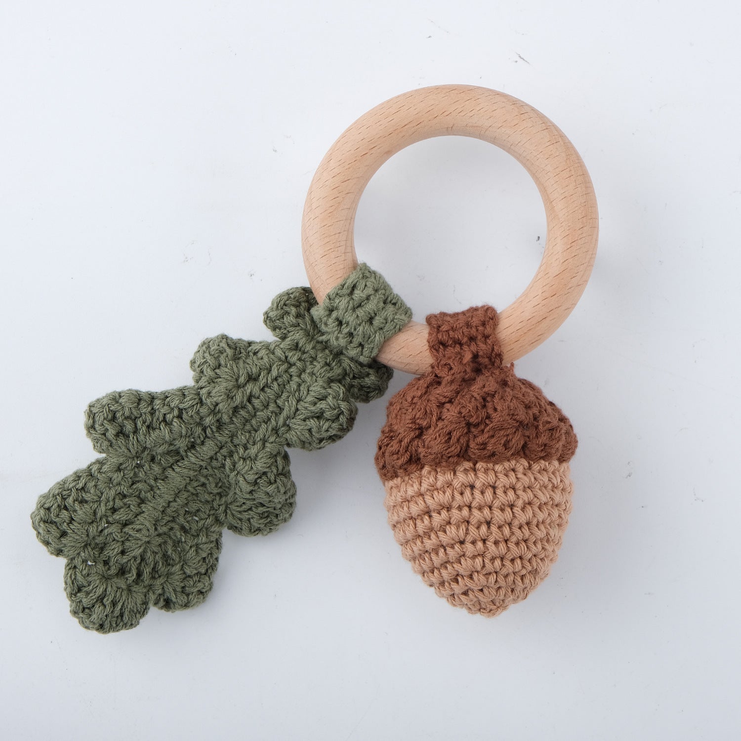 Adorable Crochet Knit Baby Teether Rattle - Multiple Styles