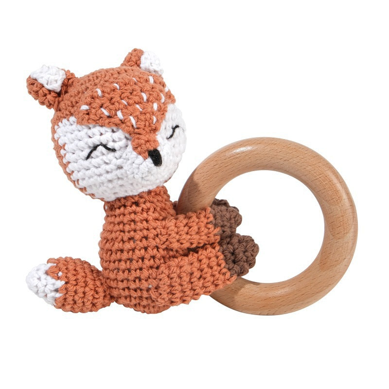 Adorable Crochet Knit Baby Teether Rattle - Multiple Styles