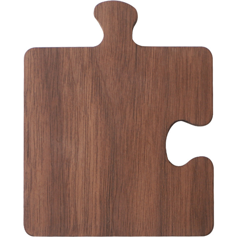 Solid Walnut Wood Insulated Puzzle Coasters