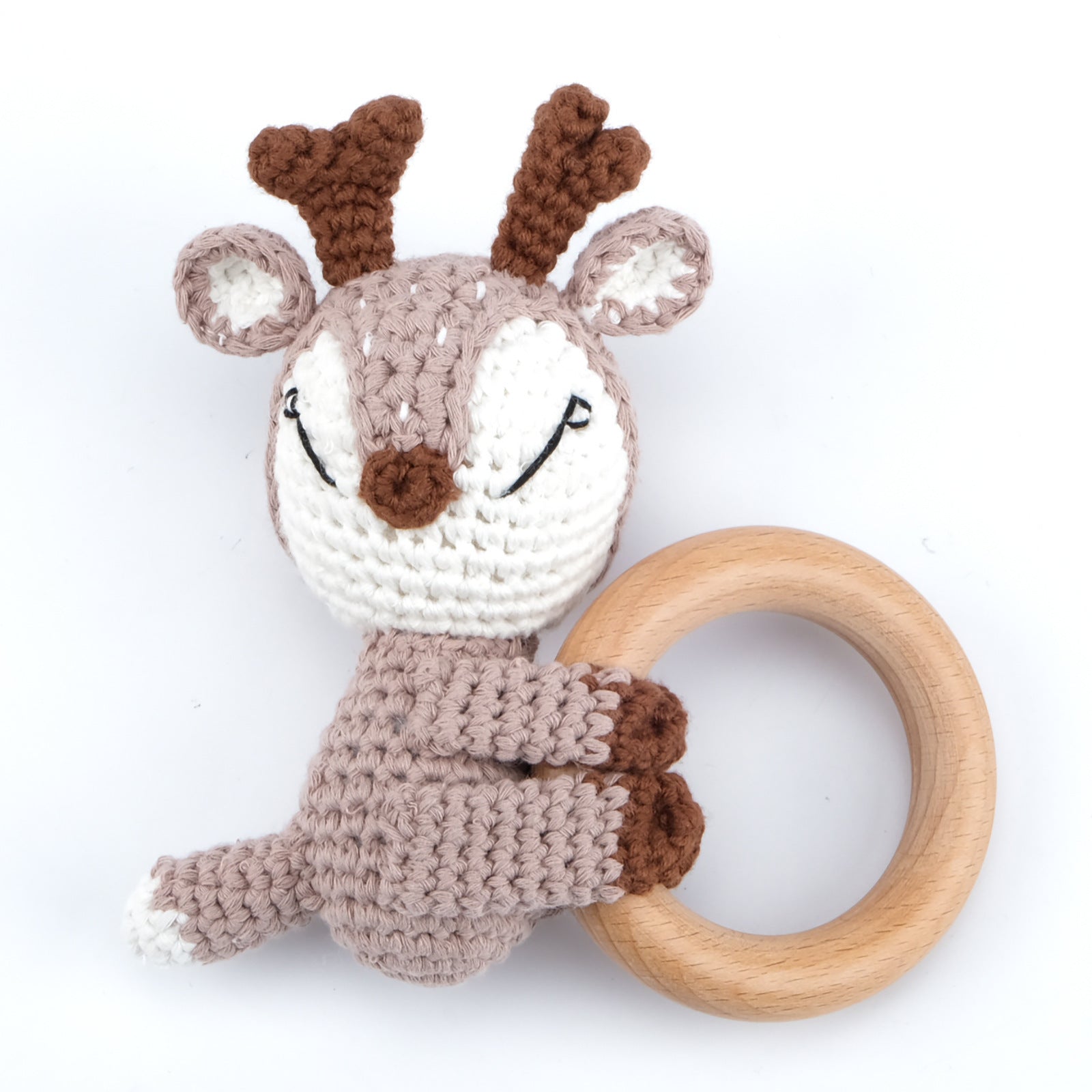 Adorable Crochet Knit Baby Teether Rattle - Multiple Styles