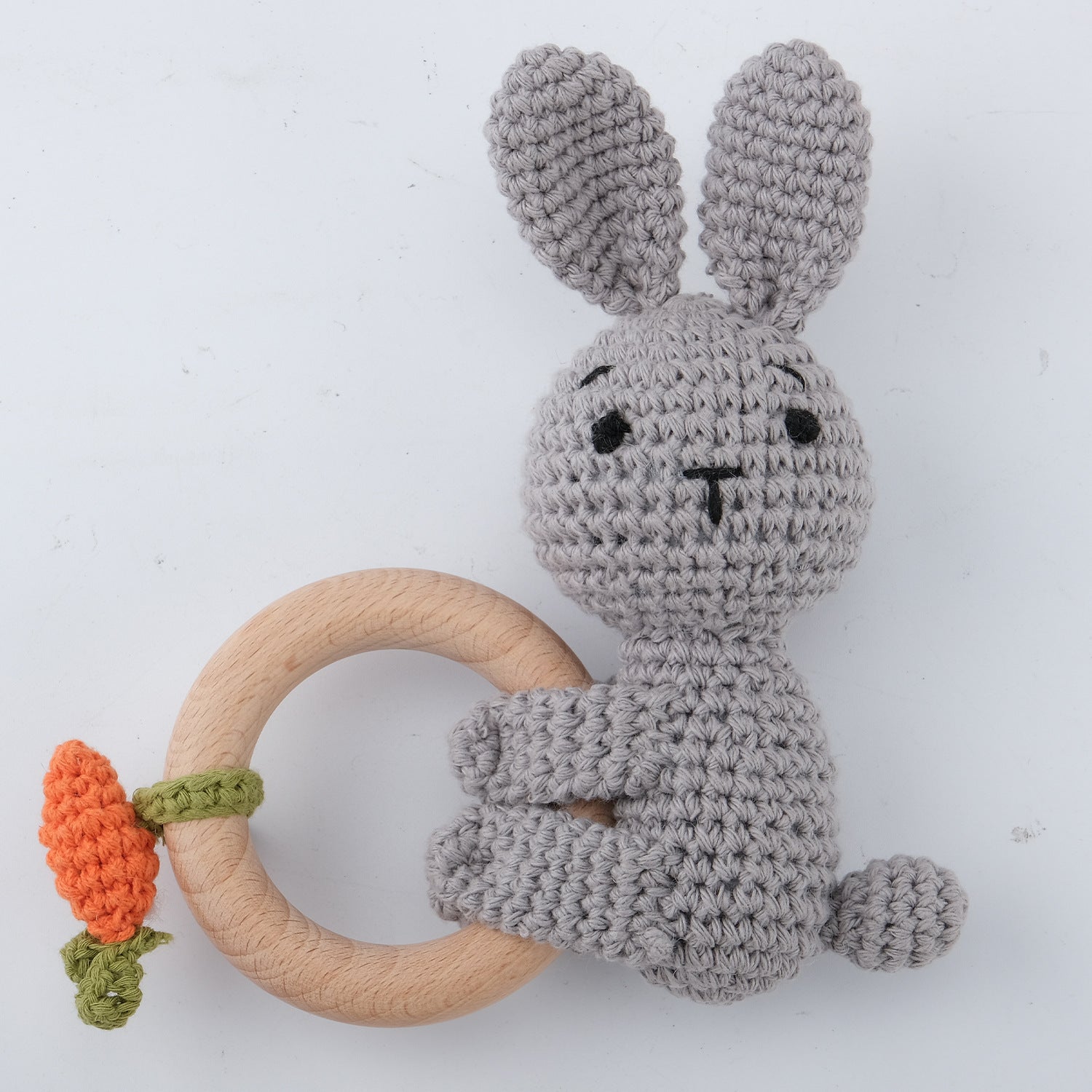 Adorable Crochet Knit Baby Teether Rattle - Multiple Styles