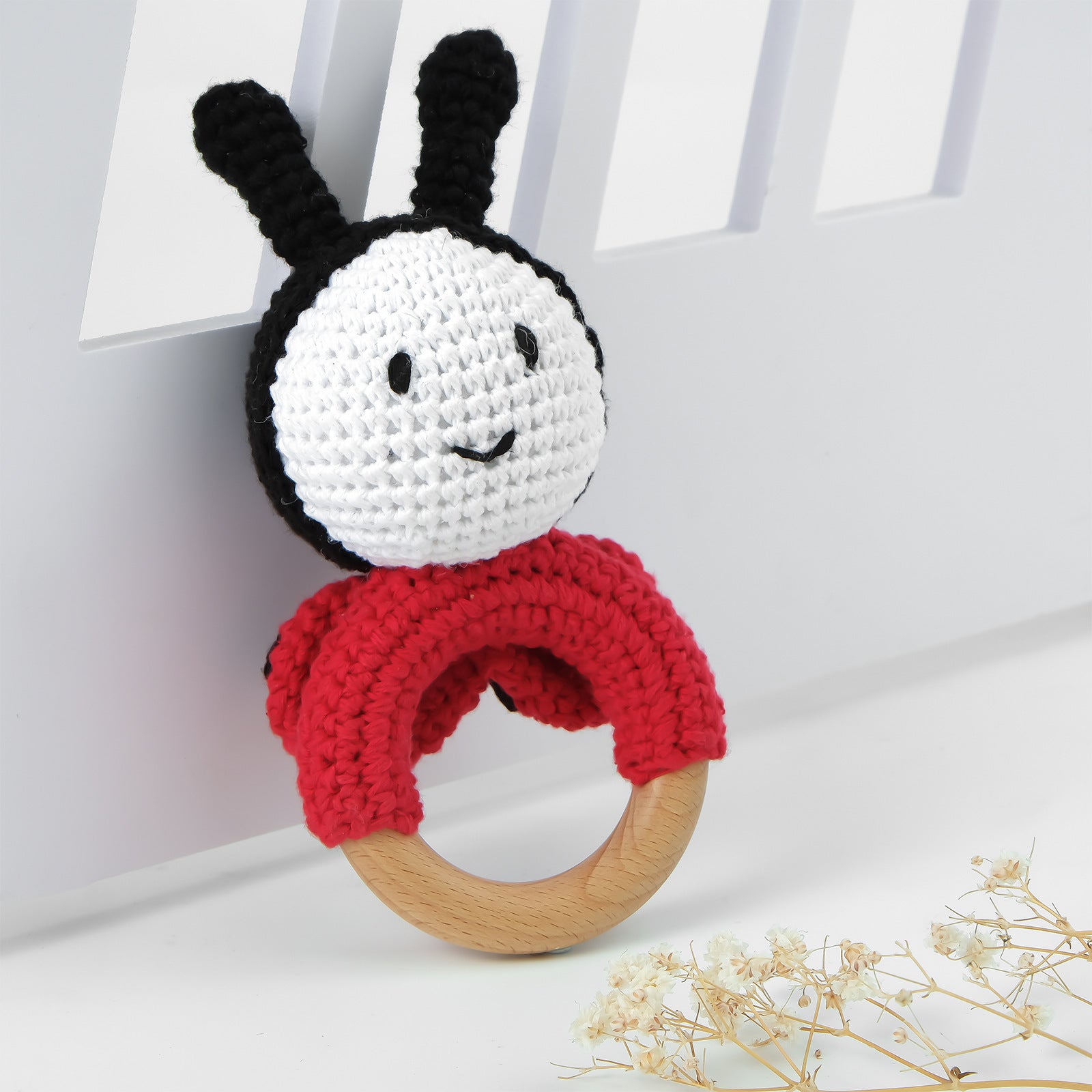 Adorable Crochet Knit Baby Teether Rattle - Multiple Styles