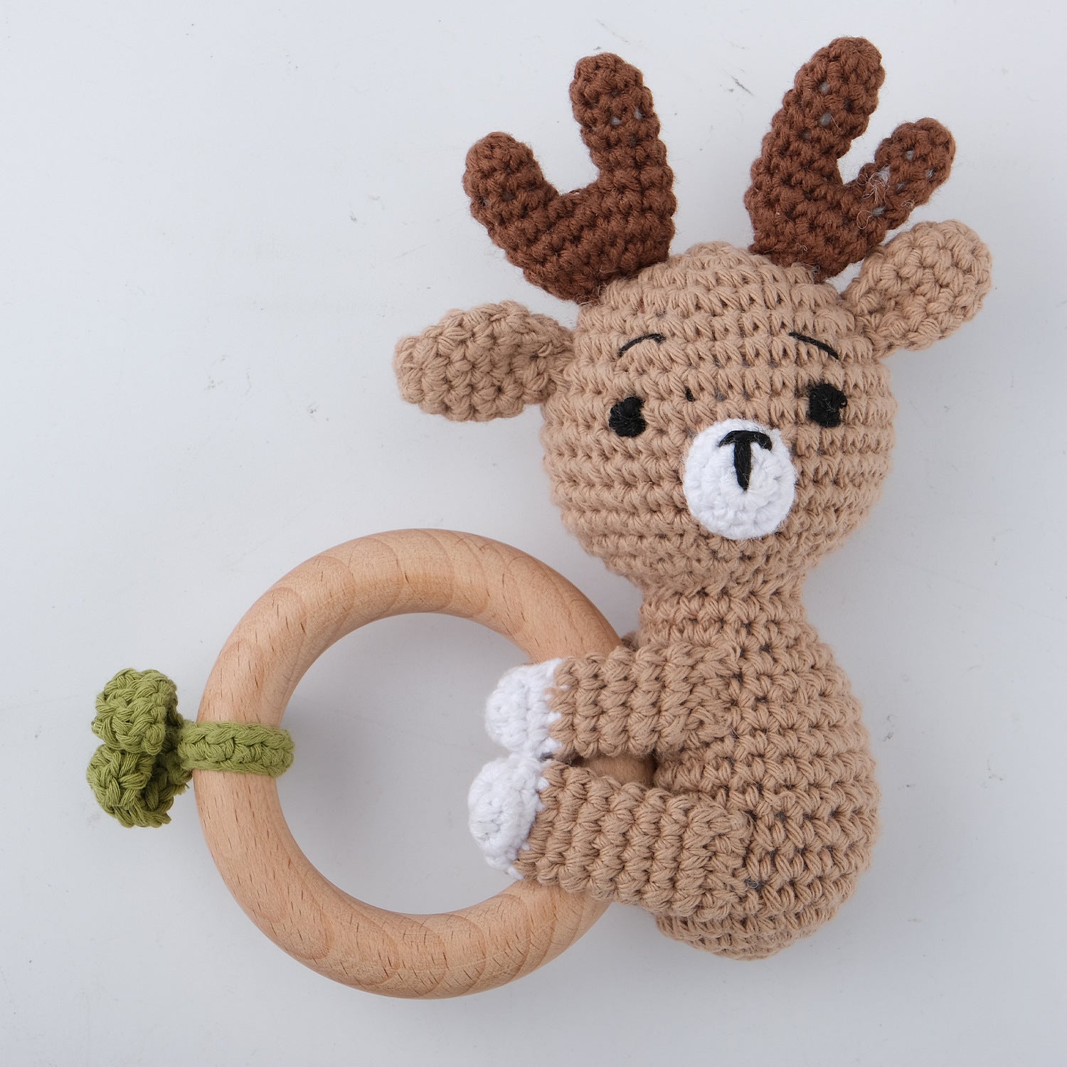 Adorable Crochet Knit Baby Teether Rattle - Multiple Styles