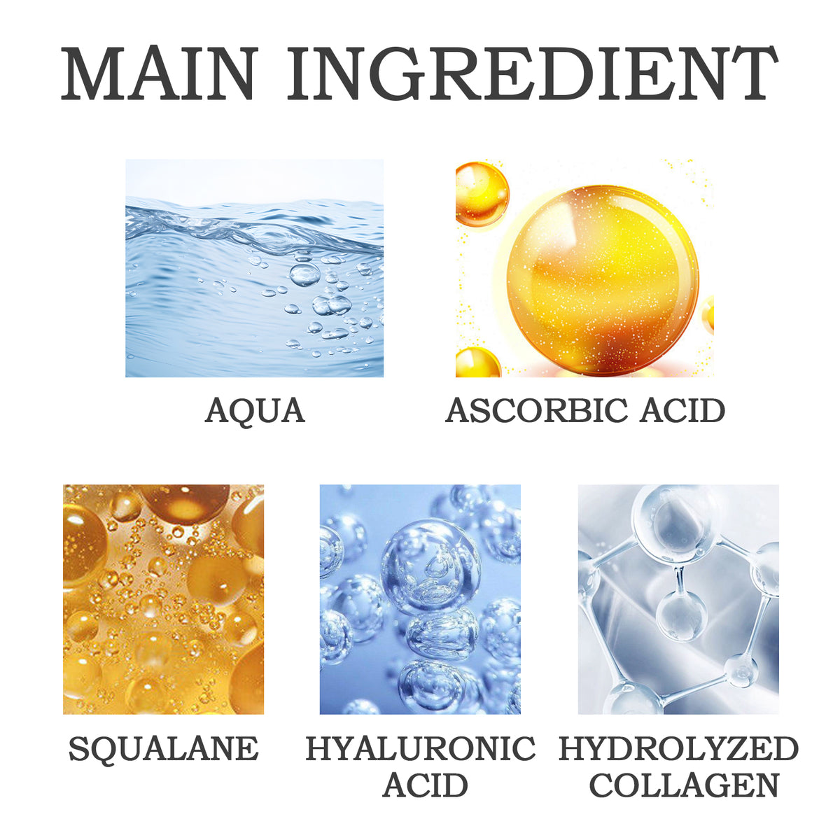 a collage of different types of water
