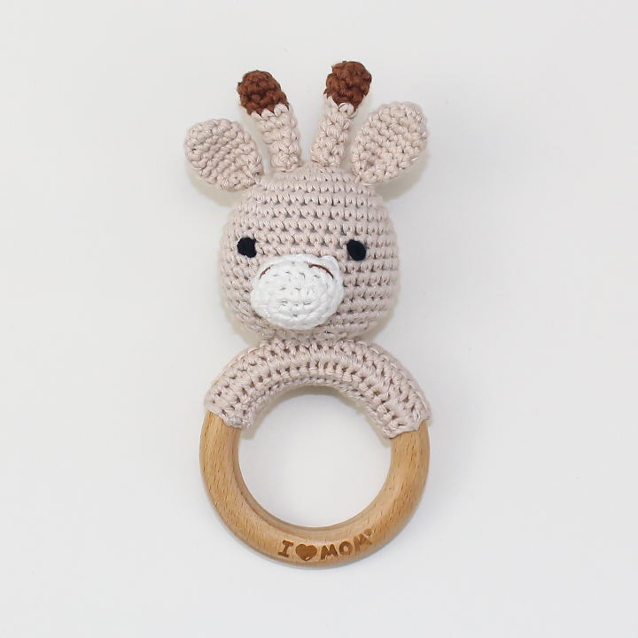 Adorable Crochet Knit Baby Teether Rattle - Multiple Styles
