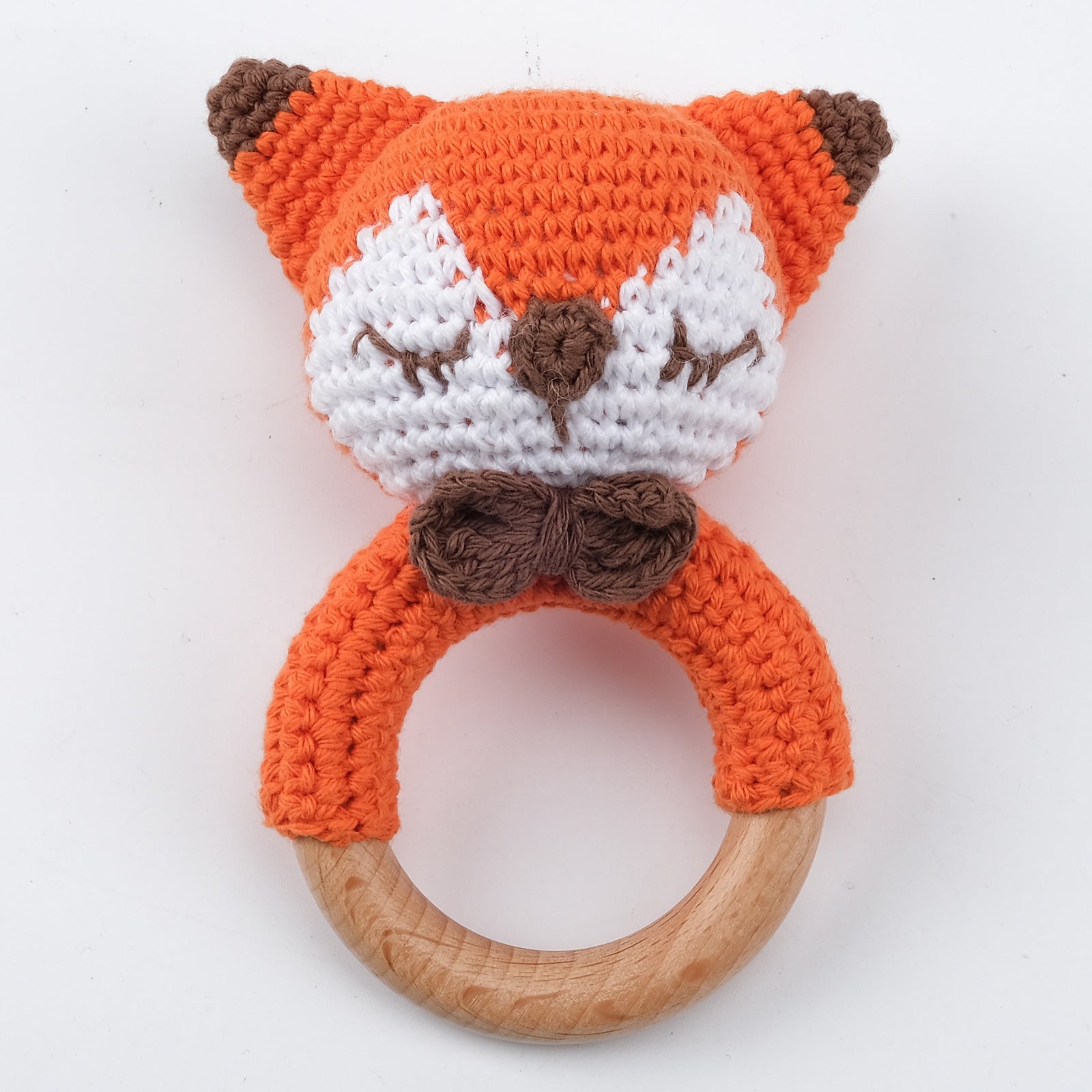 Adorable Crochet Knit Baby Teether Rattle - Multiple Styles