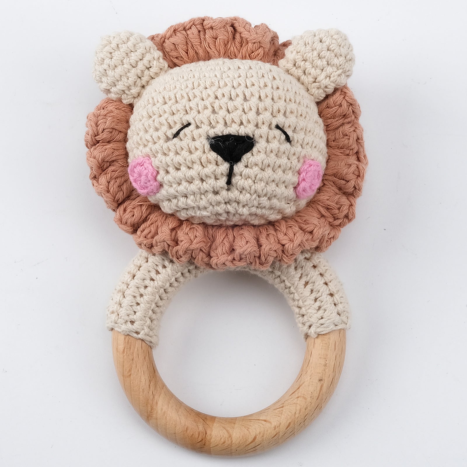Adorable Crochet Knit Baby Teether Rattle - Multiple Styles