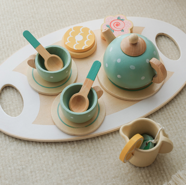 Children's Wooden Montessori Afternoon Tea Play Set