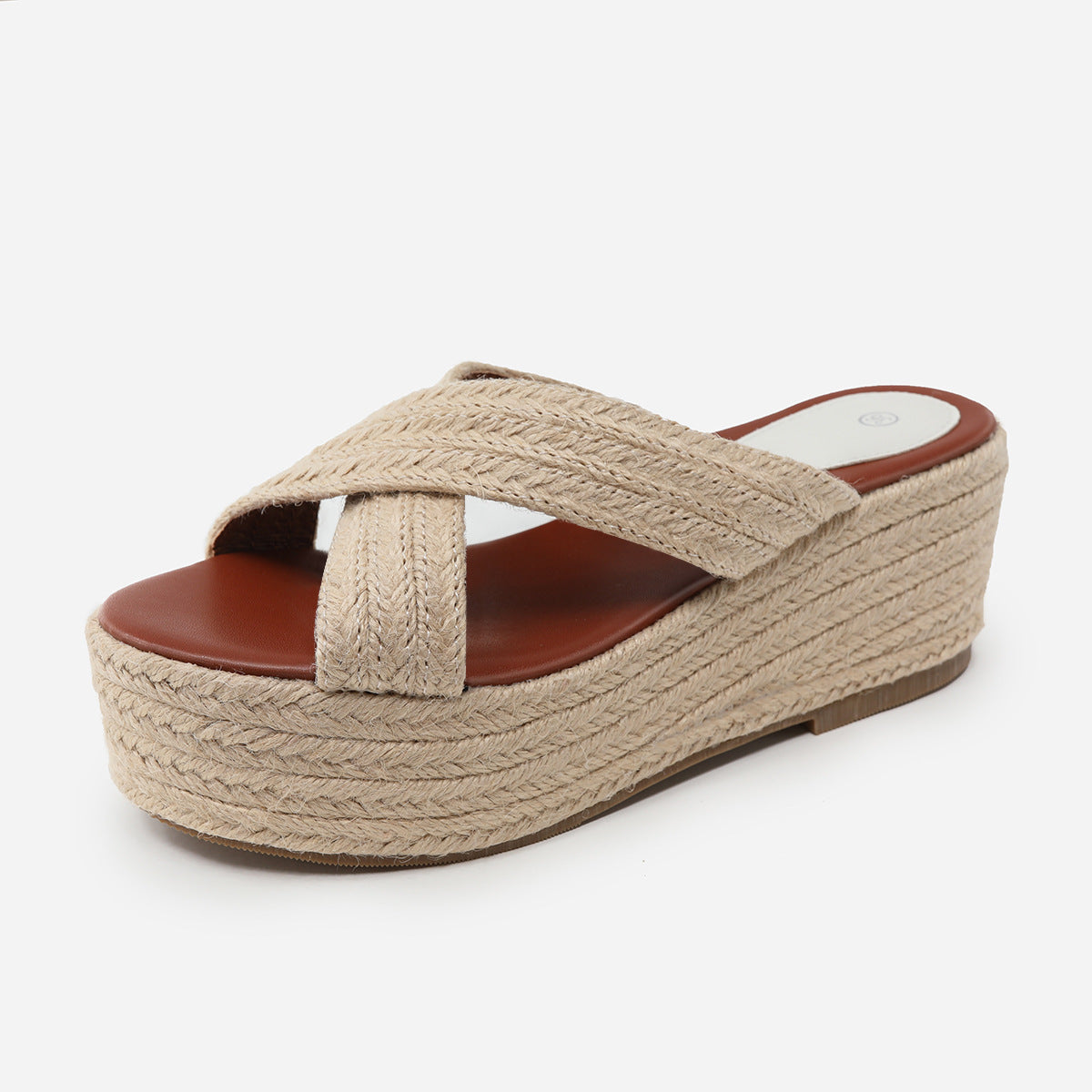 Women's Hemp Rope Wedge Heel Shoes Sandals