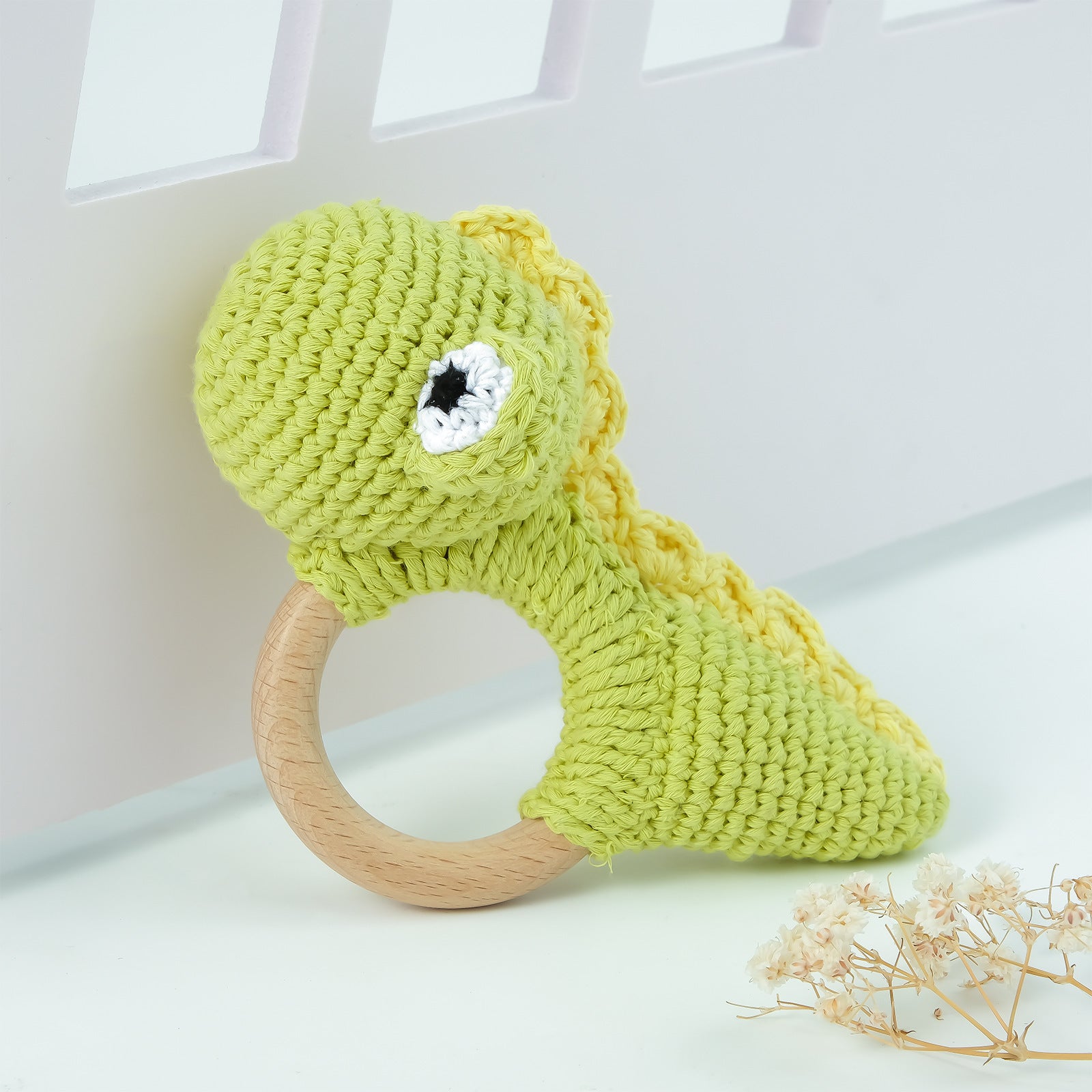 Adorable Crochet Knit Baby Teether Rattle - Multiple Styles