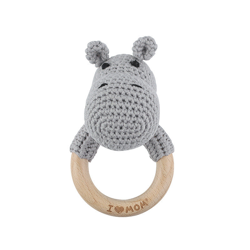 Adorable Crochet Knit Baby Teether Rattle - Multiple Styles