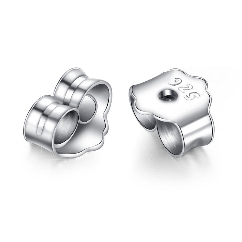 Women's Sterling Silver S925 Cross Stud Earrings