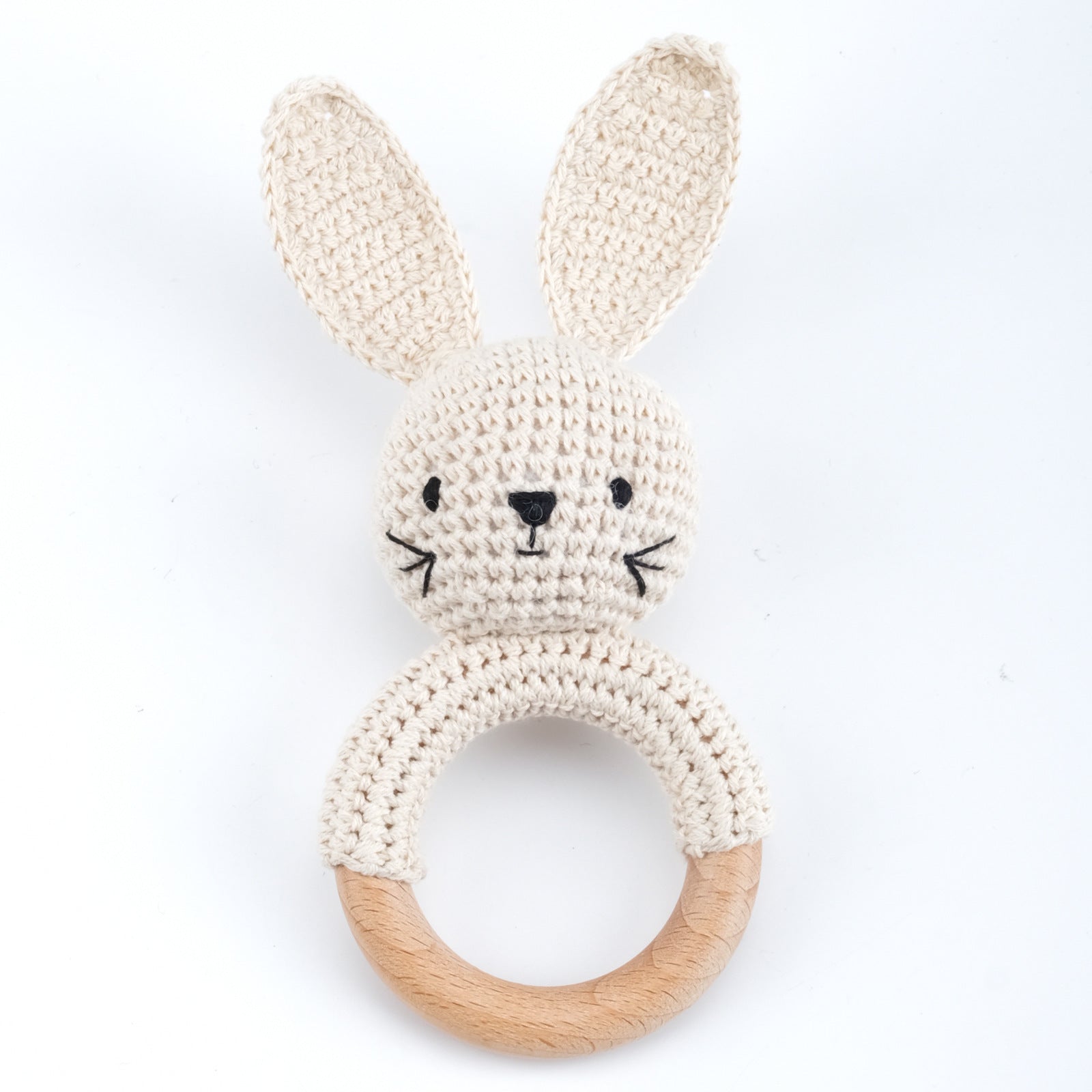 Adorable Crochet Knit Baby Teether Rattle - Multiple Styles