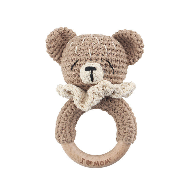 Adorable Crochet Knit Baby Teether Rattle - Multiple Styles