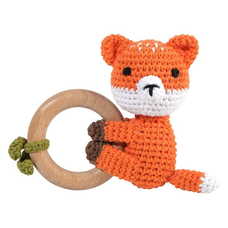Adorable Crochet Knit Baby Teether Rattle - Multiple Styles