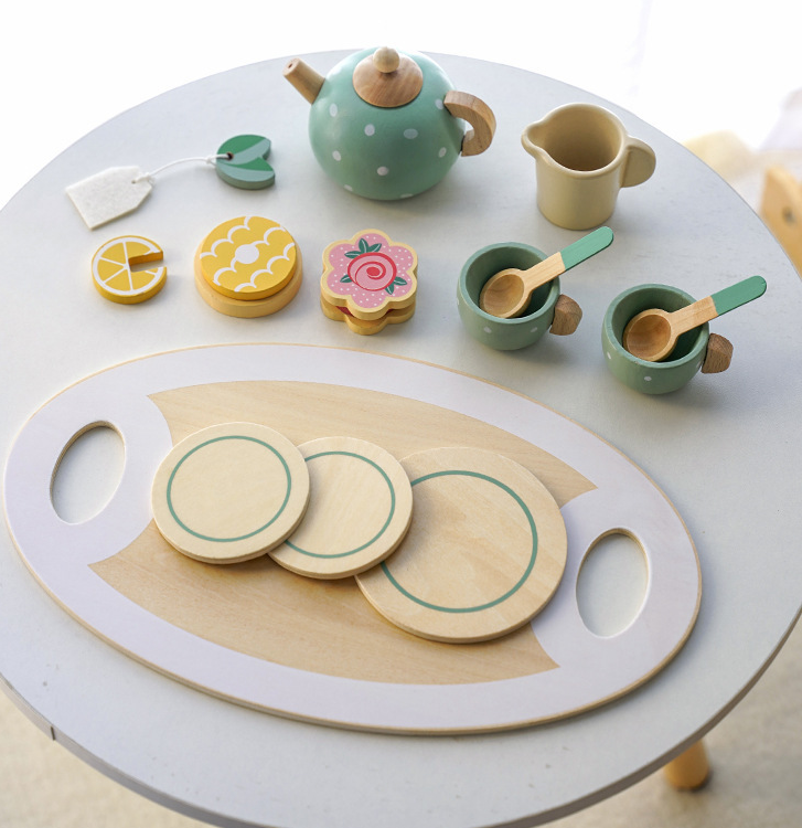 Children's Wooden Montessori Afternoon Tea Play Set