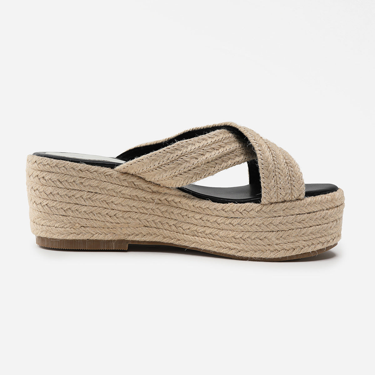 Women's Hemp Rope Wedge Heel Shoes Sandals