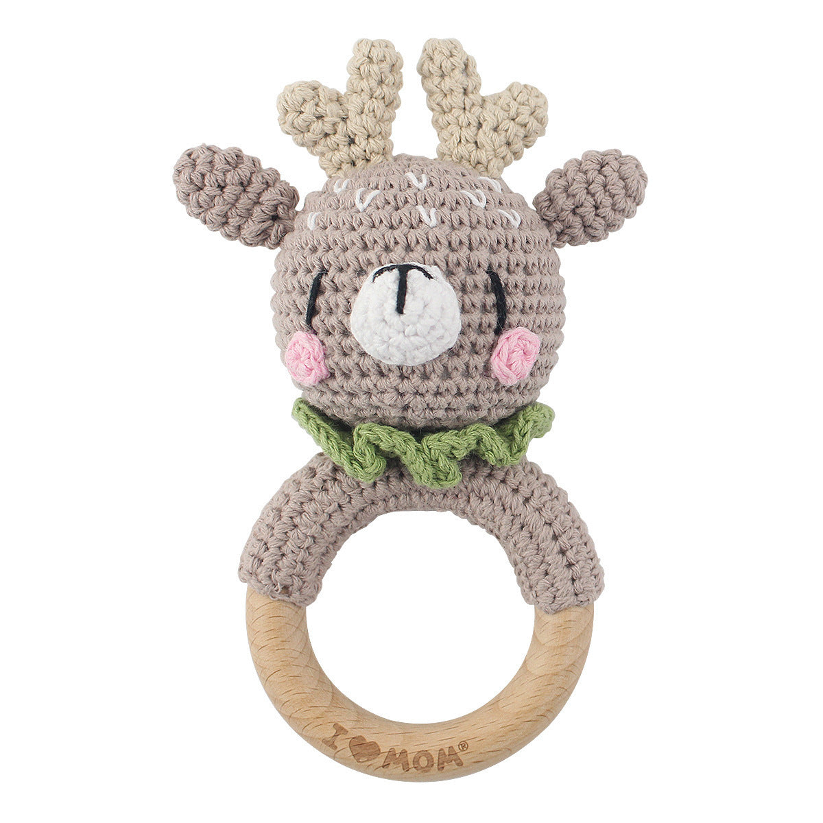 Adorable Crochet Knit Baby Teether Rattle - Multiple Styles