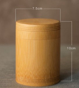 Bamboo Wooden Storage Containers with Lids for Spices, Tea, Coffee, Sugar