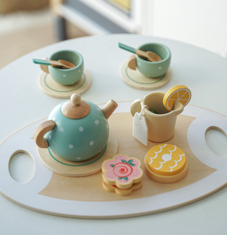 Children's Wooden Montessori Afternoon Tea Play Set