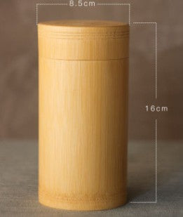 Bamboo Wooden Storage Containers with Lids for Spices, Tea, Coffee, Sugar