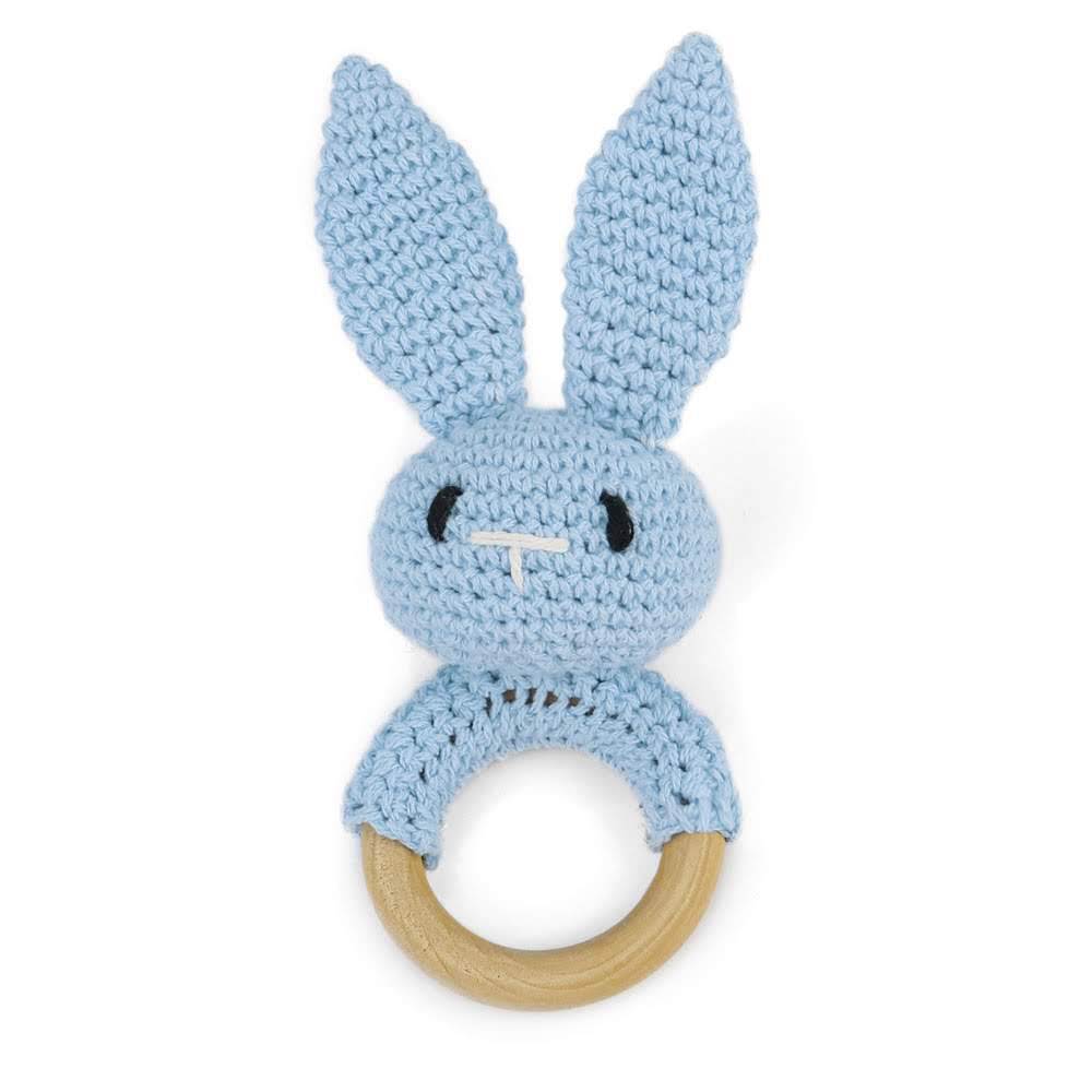 Adorable Crochet Knit Baby Teether Rattle - Multiple Styles