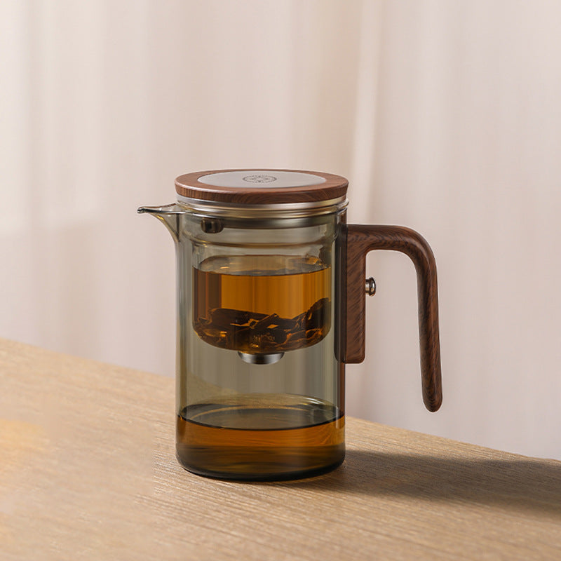 Magic Glass Teapot with Infuser Strainer and Lid for Loose Leaf Tea Herbal, Water Separation Tea Maker