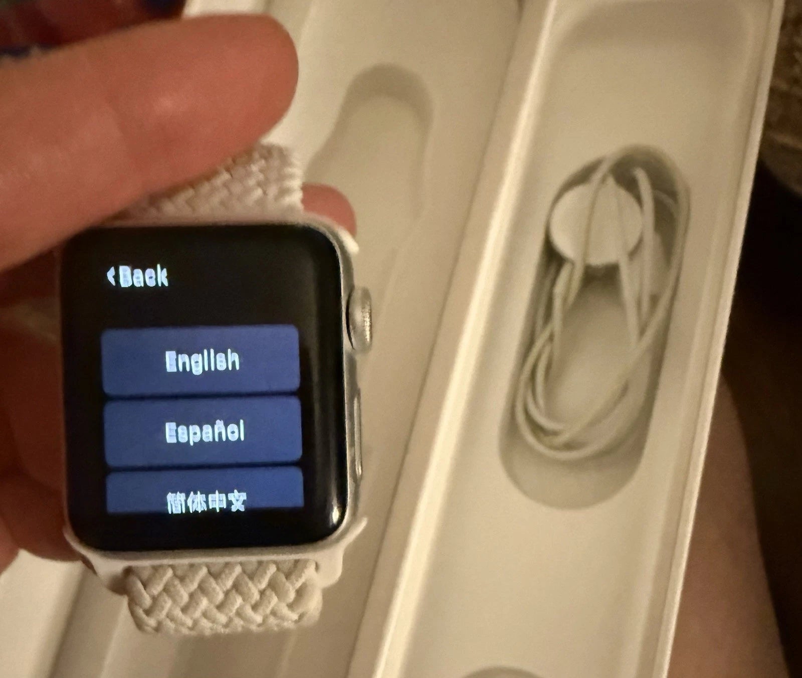 Apple Watch Series 2 Aluminum 38mm Silver Case - Working Condition!
