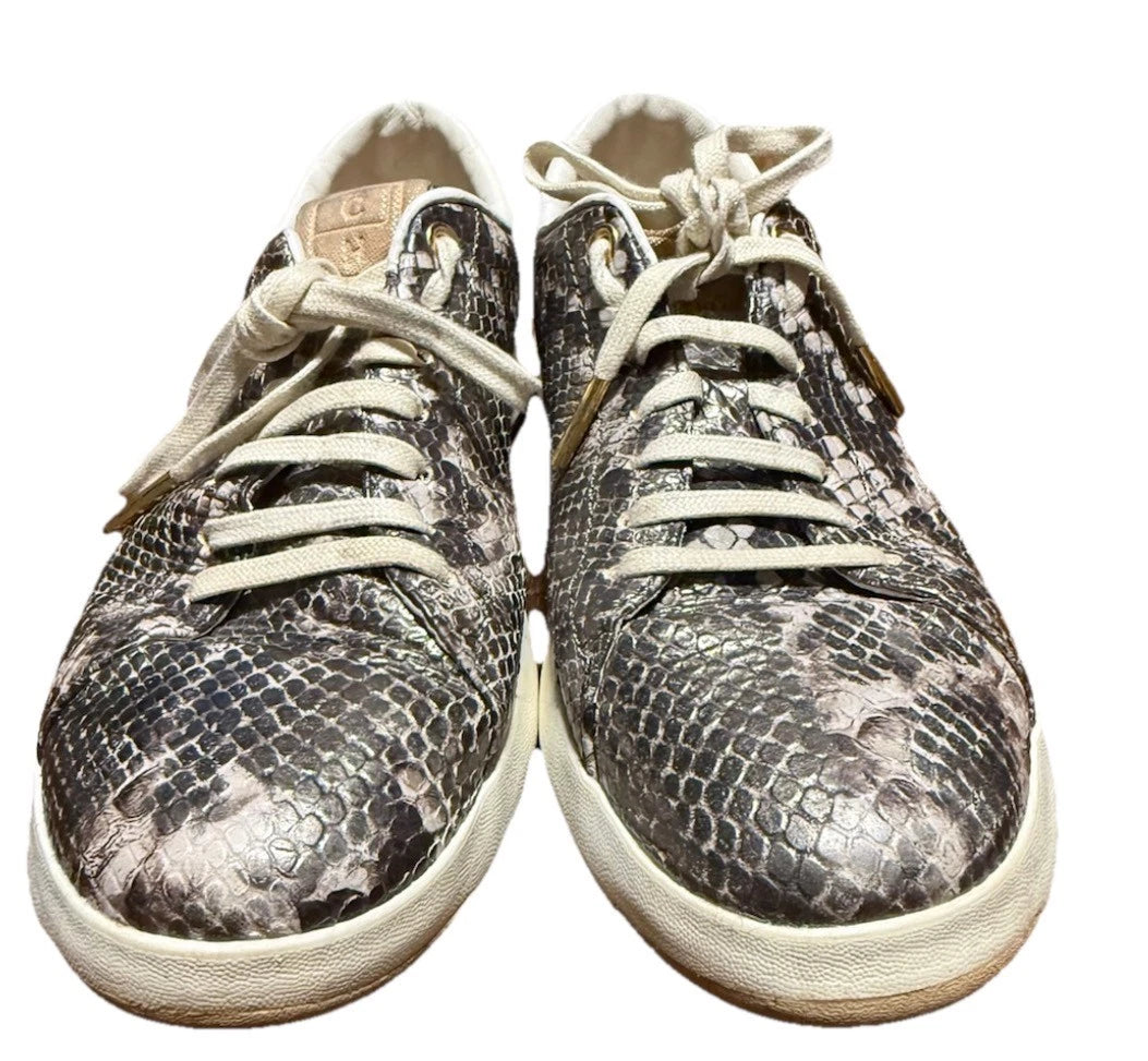 Women’s Cole Haan Genuine Embossed Snake-Print Leather Shoes 7.5